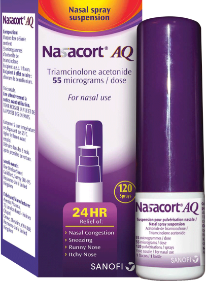 Nasacort AQ for nasal congestion and allergy relief